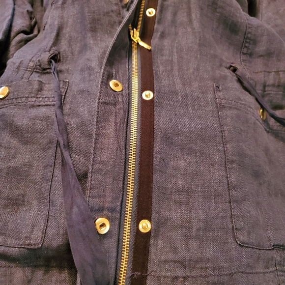 Blue Linen Jacket - Picture 5 of 8